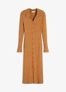 Stickad klänning av mjuk viskosmix, bonprix