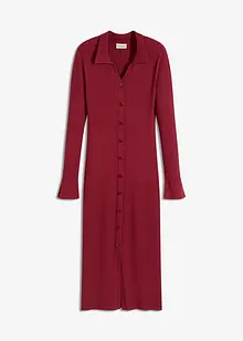 Stickad klänning av mjuk viskosmix, bonprix