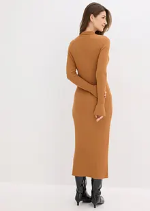 Stickad klänning av mjuk viskosmix, bonprix