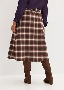 Veckad kjol och skärp (2 delar), bonprix