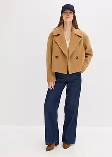 Höst- och vårjacka med yllelook, bonprix