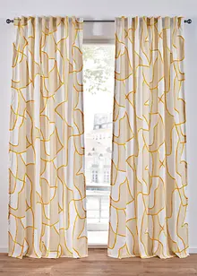 Gardin med grafiskt mönster (1 styck), bonprix
