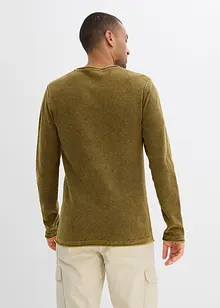 Tröja med tvättade effekter, Slim Fit, bonprix