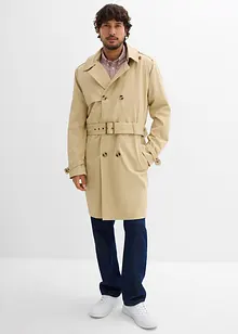 Trenchcoat med avtagbar huva, vattenavvisande, bonprix