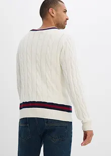 Finstickad tröja med kashmir, bonprix