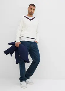 Finstickad tröja med kashmir, bonprix