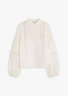 Oversizeblus med välarbetade detaljer, bonprix