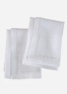 Tygservetter med hålbroderi (2-pack), bonprix