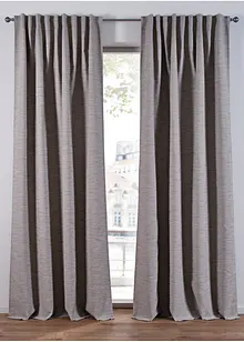 Mörkläggande gardinlängd med vävd struktur (1 styck), bonprix