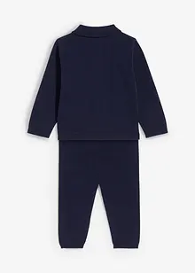Tröja med tenniskrage och leggings (2 delar), bonprix