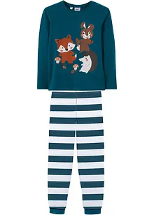 Pyjamas i ekologisk bomull (2 delar), bonprix