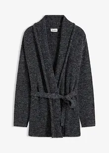 Fluffig cardigan i lurvigt material, bonprix