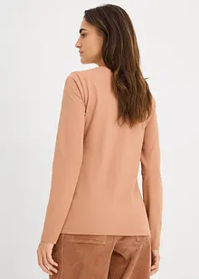 Långärmad topp med ren ekologisk bomull (2-pack), bonprix