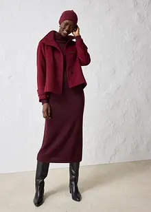 Finstickad mössa med merinoull, bonprix