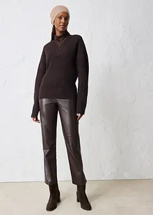 Finstickad mössa med merinoull, bonprix