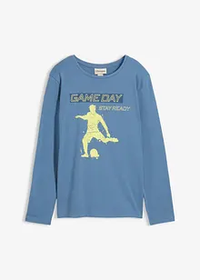 Långärmad topp av ekologisk bomull, bonprix