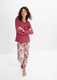 Pyjamas av ekologisk bomull, bonprix
