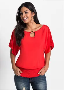 Blus av ren viskos, bonprix