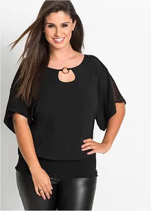 Blus av ren viskos, bonprix