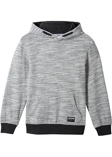 Sweatshirt med huva i mjuk bomullsmix för barn, bonprix