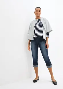 Slim Fit Jeans, Mid Waist, med bomull, bonprix