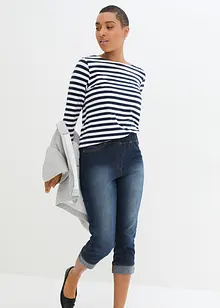 Slim Fit Jeans, Mid Waist, med bomull, bonprix