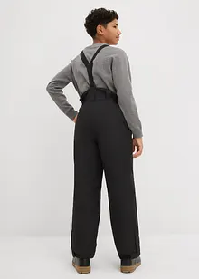 Vattentät funktionsbyxa med hängslen och värmande foder, bonprix