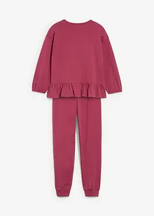 Topp och joggingbyxa med ekologisk bomull (2 delar), bonprix