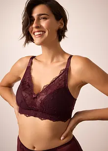 Bralette med broderi, bonprix