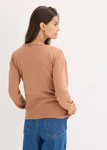 Finstickad cardigan av viskos med mjukt fall, bonprix