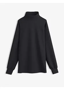 Sweatshirt med ståkrage i stabil trikå, bonprix