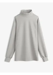 Sweatshirt med ståkrage i stabil trikå, bonprix