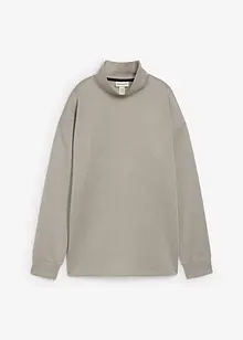 Sweatshirt med ståkrage i stabil trikå, bonprix
