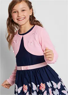 Stickad bolero med fjärilsapplikation, bonprix