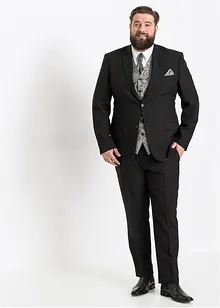 Kostym med väst och plastrong (5 delar), Regular Fit, bonprix