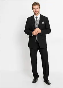 Kostym med väst och plastrong (5 delar), Regular Fit, bonprix