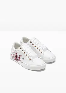 Sneakers med blommotiv, bonprix