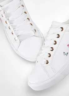 Sneakers med blommotiv, bonprix