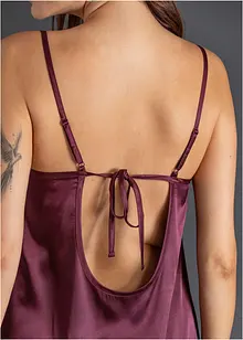 Negligé i glansig satin, bonprix