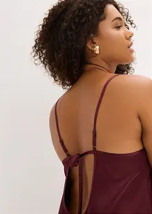 Negligé i glansig satin, bonprix