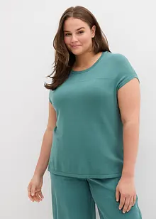 Slipover i mjuk viskosmix, bonprix