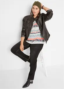 Trikåtunika, långärmad, bonprix