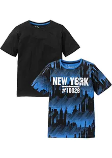T-shirt i ren bomull för barn (2-pack), bonprix