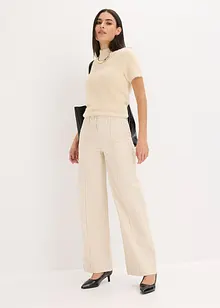 Twillbyxa med pressveck och stolpficka, bonprix