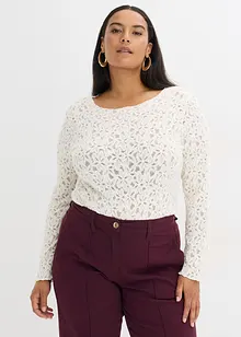 Spetsbody med mysig yta, bonprix