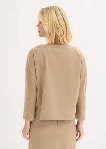 Tunika av stabilt material med fiskbensmönster, bonprix