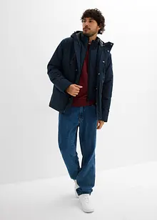 Vadderad, vattentät funktionsjacka med vindskydd, bonprix