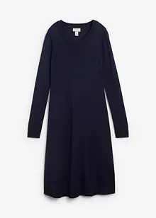 Stickad klänning i utställd modell, bonprix