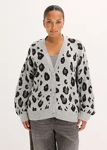 Mönstrad cardigan, bonprix