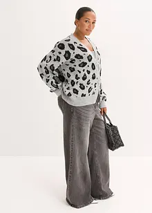 Mönstrad cardigan, bonprix